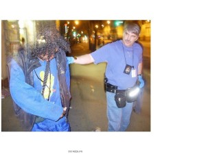 Charles assisting a mentally disordered person in his police days